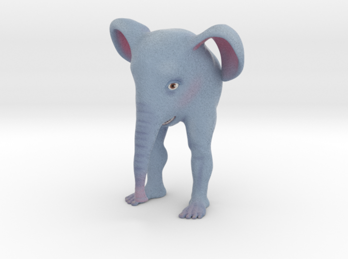 The Bipedal Elephant 3d printed This is Shapeway's best approximation of what the finished color print will look like