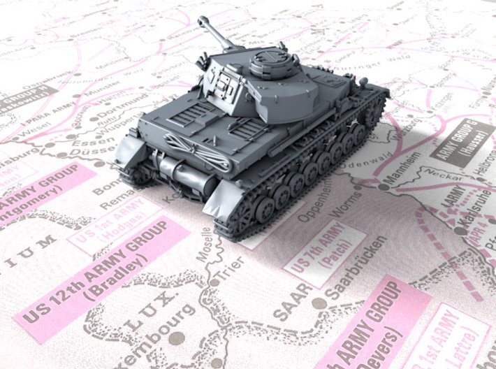 1/160 (N) German Pz.Kpfw. IV Ausf. G Medium Tank 3d printed 3d render showing product detail