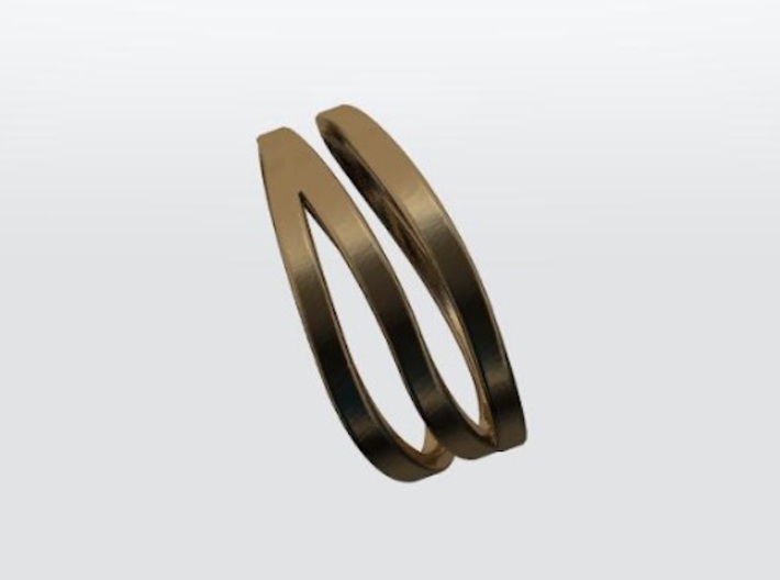Wave ring 3d printed