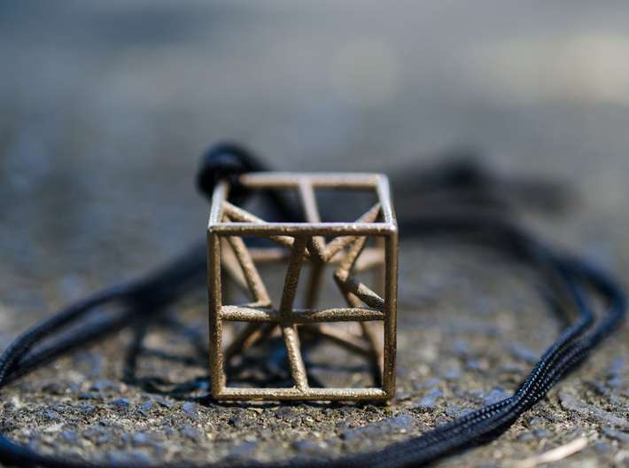 "starcube" pendant 3d printed 