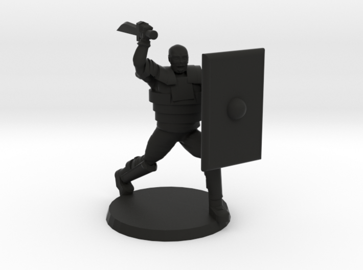 36mm Zombie Hunter Jay 3d printed