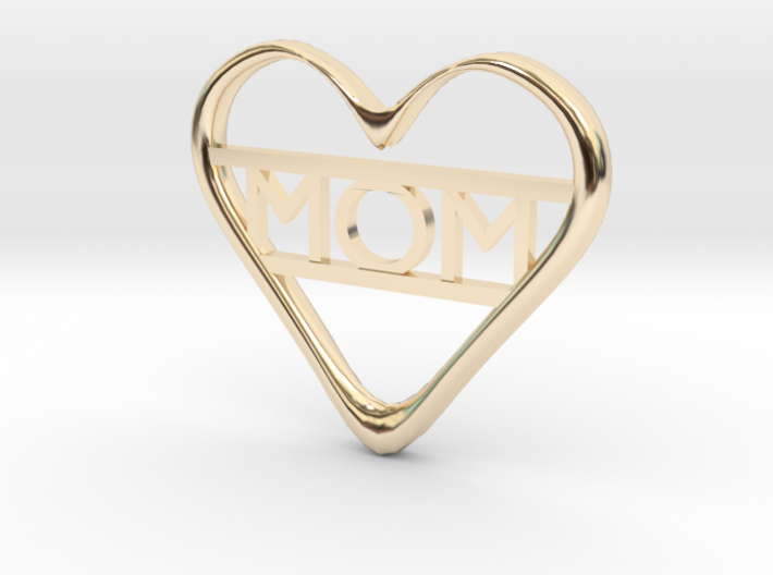Mom's Heart 3d printed