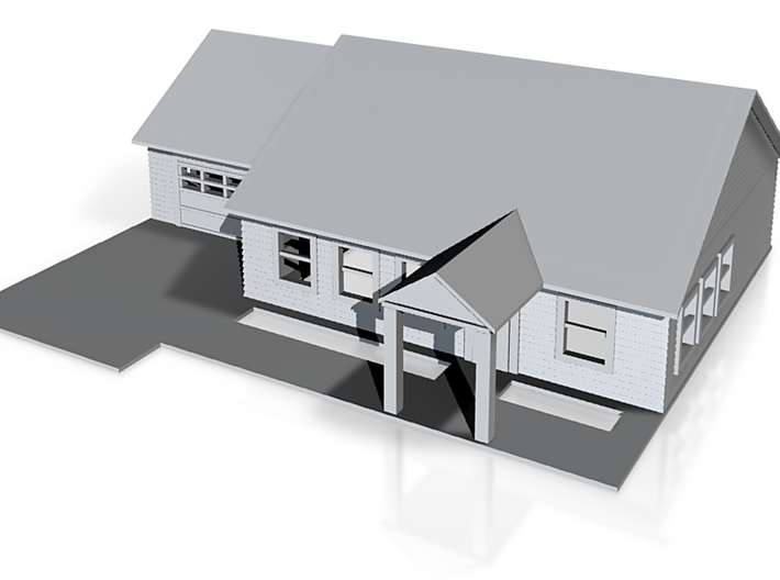 Ranch Style House 3d printed Ranch style House 