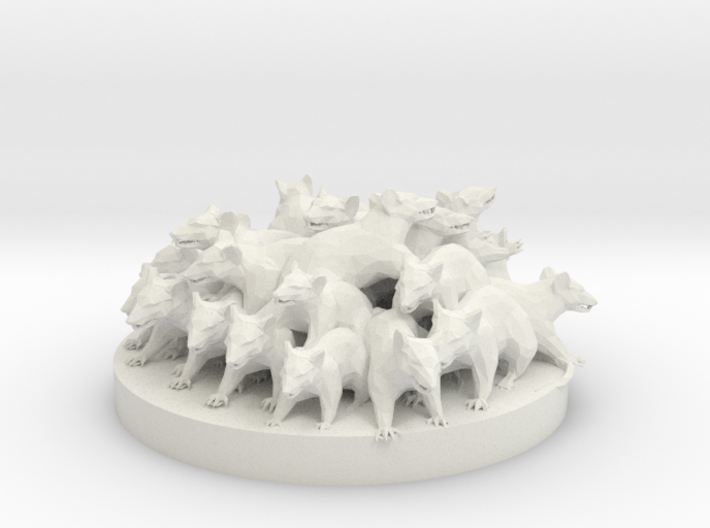 Swarm of  Cranium Rats 3d printed 