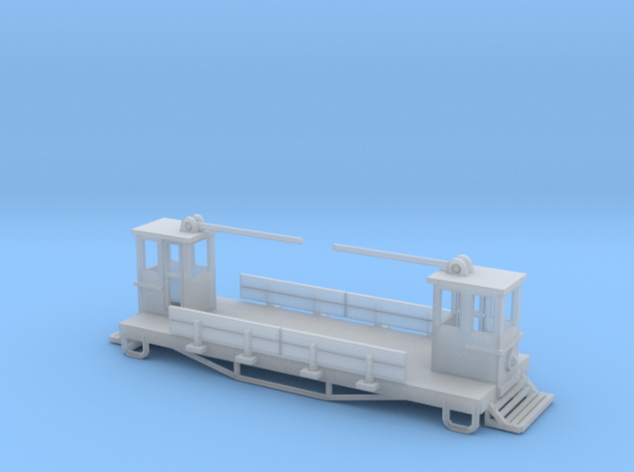 Street Freight Car Z scale 3d printed Street freight Car Z scale