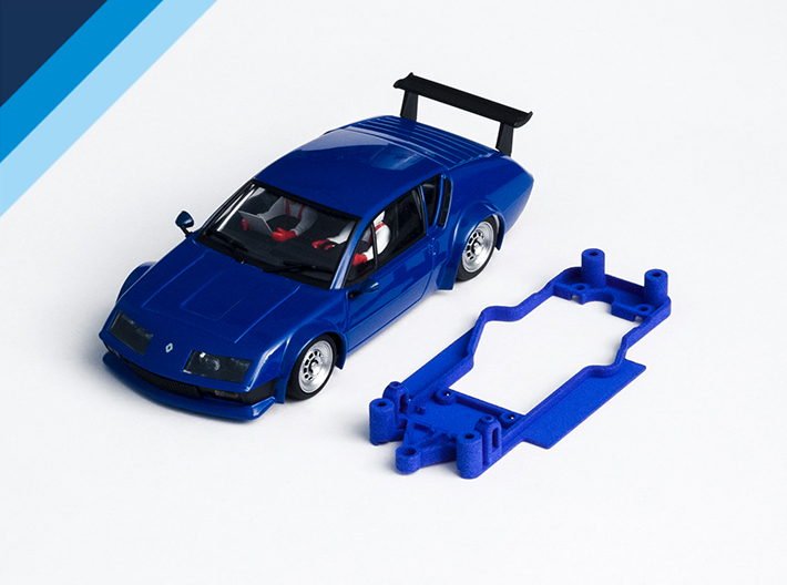 1/32 Avant Slot Alpine A310 Chassis for Slot.it AW 3d printed Chassis compatible with Avant Slot Alpine Renault A310 body (not included)