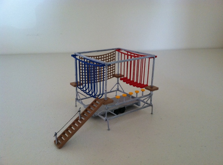 mobiler Kinderhochseilgarten für 1:87 (H0) 3d printed model build by user dorneypark (Bob G.) - Thank you for sharing.