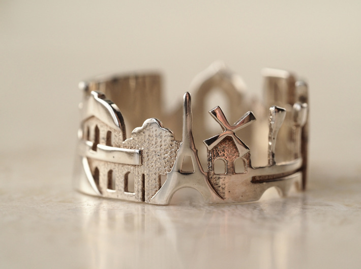 Paris Ring - Gift for Women 3d printed