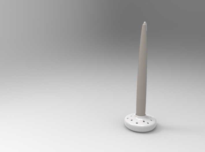 Candlestick/ vase 3d printed with candle