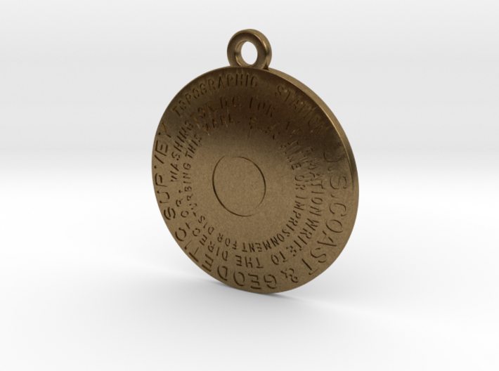 Topographic Station Keychain 3d printed