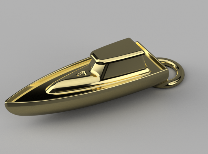 Black Cove Boat keychain 3d printed 