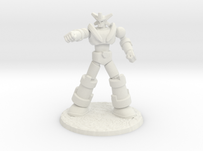 Big Science Retro-Mecha - 6mm Scale, with Base 3d printed