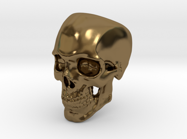 Human Skull Ring size 12 3d printed