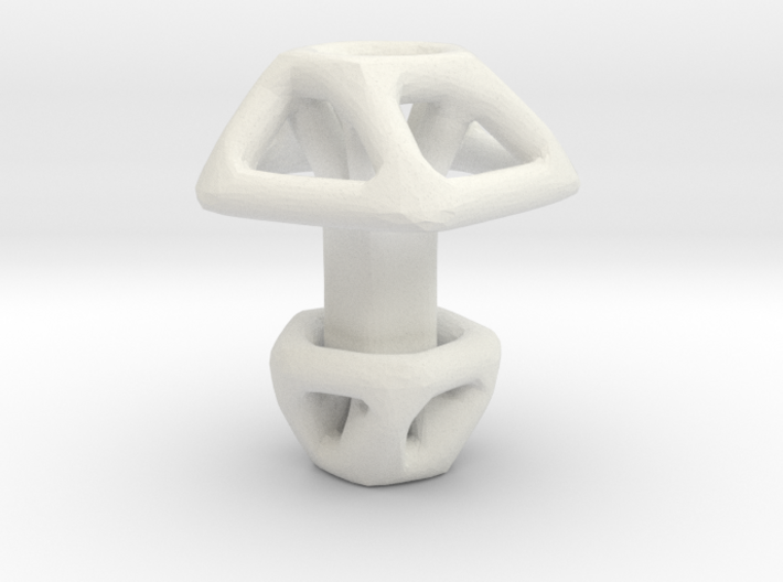 Pentagonal Cufflink Twisted 3d printed