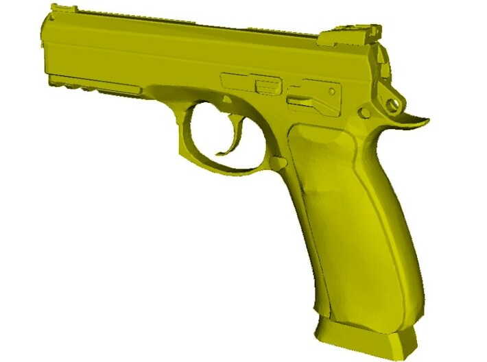 1/15 scale Ceska Zbrojovka CZ-75 pistol x 1 3d printed