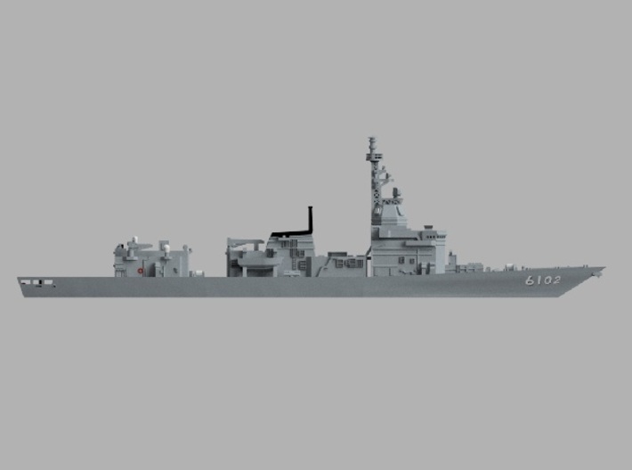 1/1250 Experimental Ship  JS Asuka 3d printed Computer software render.The actual model is not full color.
