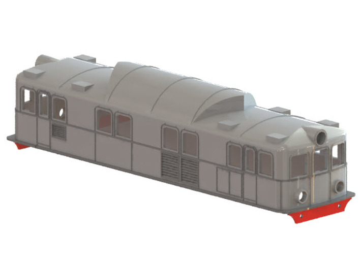 Swedish SJ electric locomotive type Pa - H0-scale 3d printed CAD-model