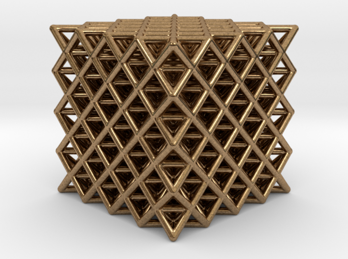 512 Tetrahedron Grid 2.3&quot; 3d printed