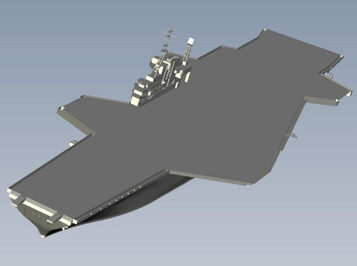 1/1800 scale USS Midway CV-41 aircraft carrier x 1 3d printed 