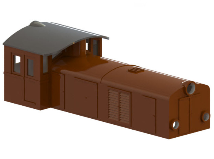 Swedish SJ electric locomotive type Ua - H0-scale 3d printed CAD-model
