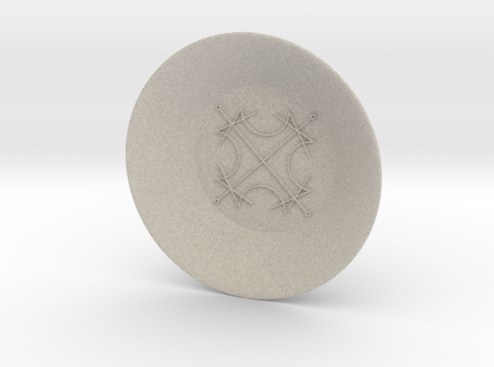 Seal of the Sun Charging Bowl (large) 3d printed