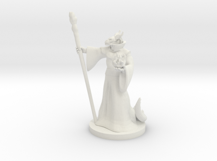 Dragonborn Wizard Male 3d printed