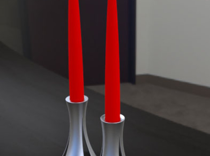 Candle Stick Holder Small 3d printed Large and small candle stick holder shown in alumide