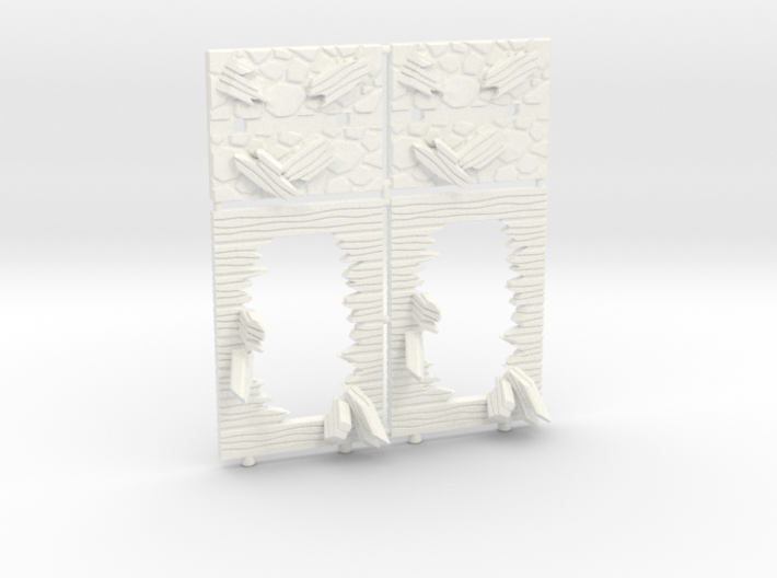 Broken Walls tokens (28-32mm scale) 3d printed 
