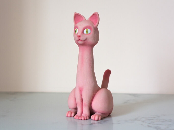 The Long-Nekid Sphinx 3d printed And what a nice, smooth, pink complexion...