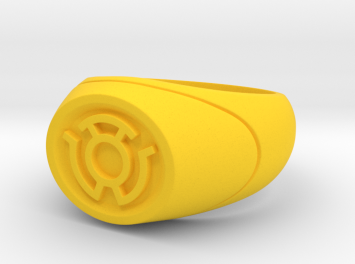 22.2 mm Yellow Lantern Ring - WotGL 3d printed