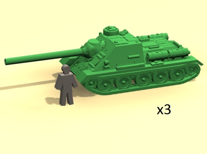 6mm SU-100 tank hunter (3) 3d printed