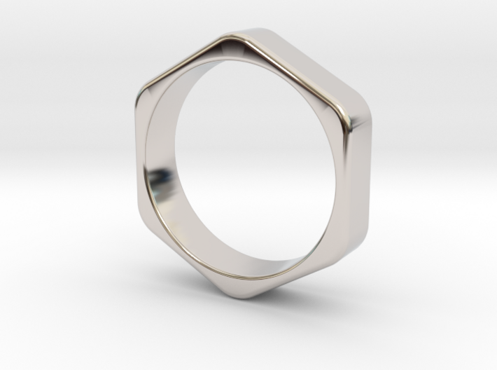 Hex Nut Ring - Size 10 3d printed