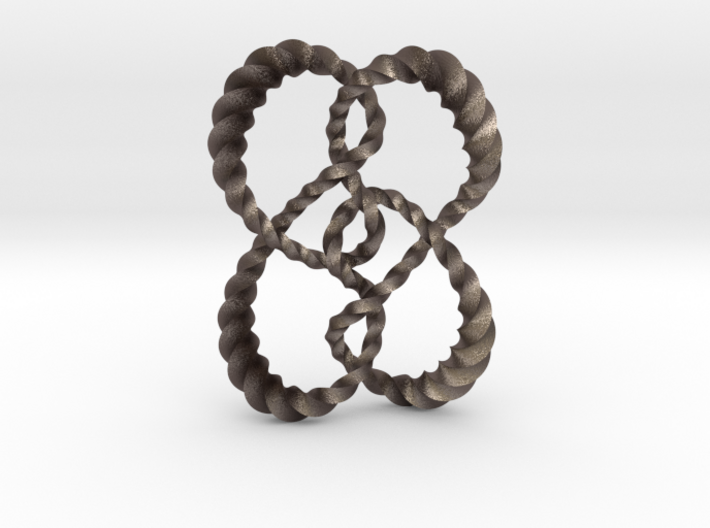 Symmetrical knot (Twisted square) 3d printed