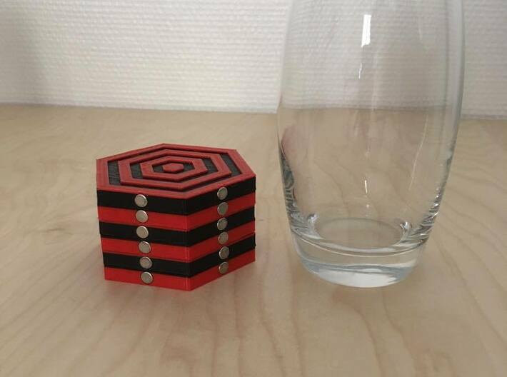 magnetic coaster 3d printed 