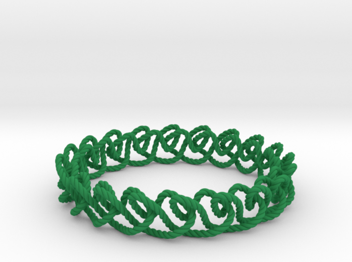 Chain stitch knot bracelet (Rope) 3d printed