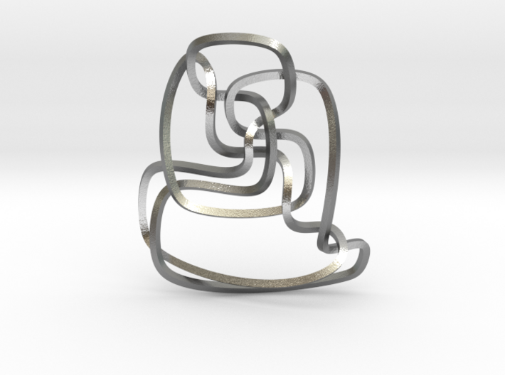 Thistlethwaite unknot (Square) 3d printed