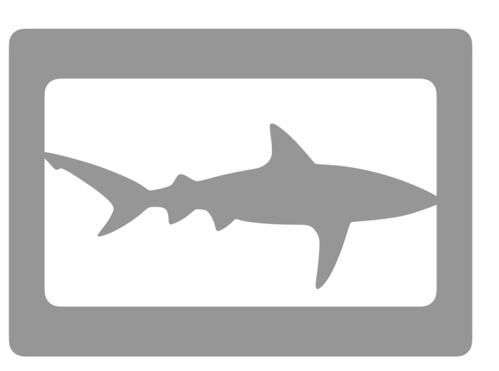Belt Buckle - Shark - M1FE 3d printed 
