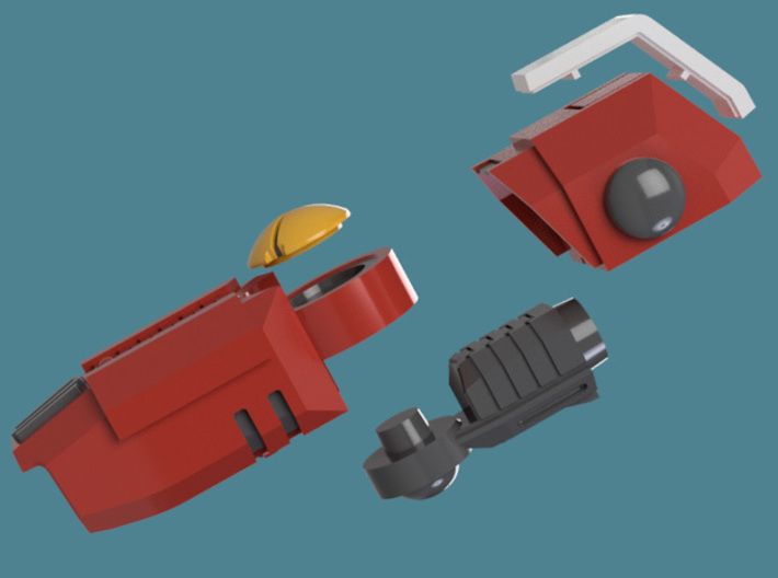 Enclave Arms T1 (poseable), 2/3/6/9 pairs 3d printed Arms Render disassembled