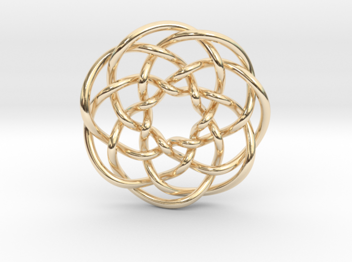 Rose knot 7/5 (Circle) 3d printed