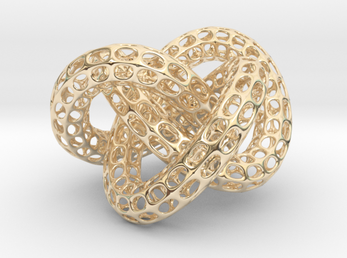Webbed Knot with Intergrated Spheres 3d printed