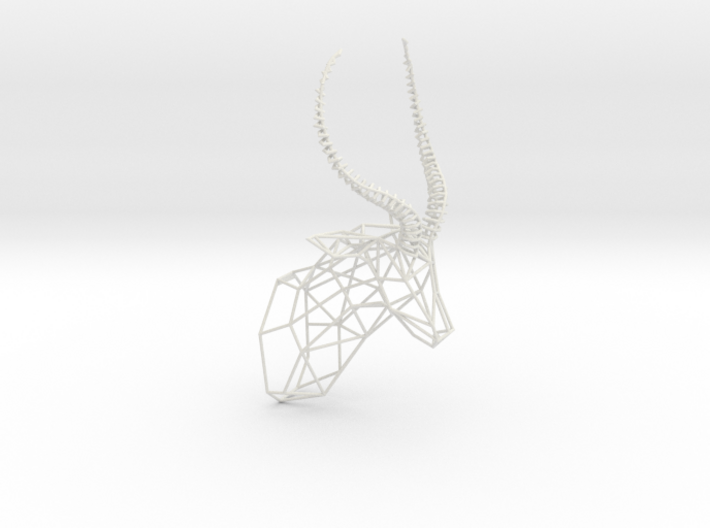 3D Printed Wired Life Antelope Trophy Head Medium 3d printed 