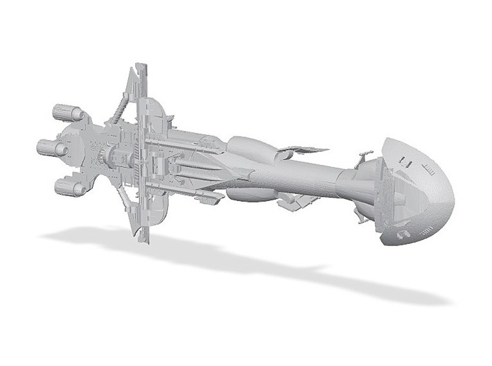 1/2700 Dornean Gunship 3d printed