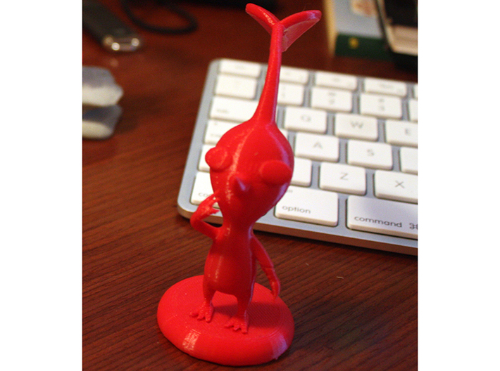 Red Pikmin standing 3d printed 