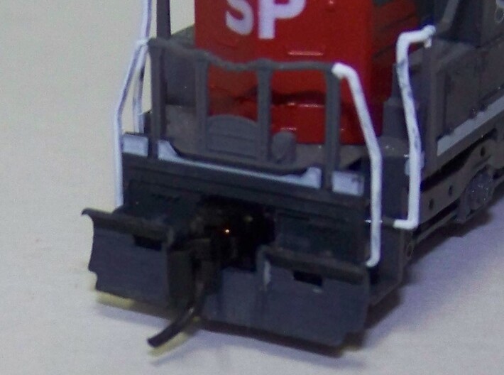 N Snow Plow 2 3d printed Shown on a KATO SD45