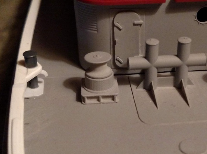 Capstan Style #1 1/87 Scale 3d printed 