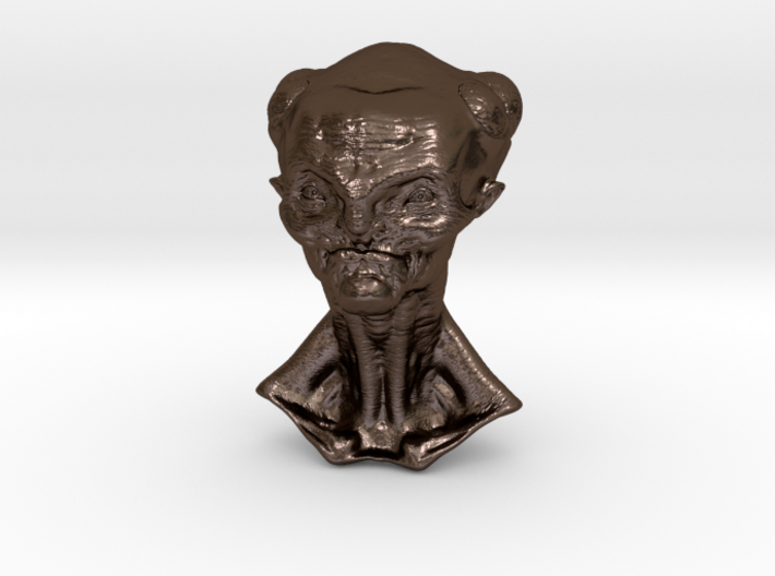 Granny Alien Bust 3d printed