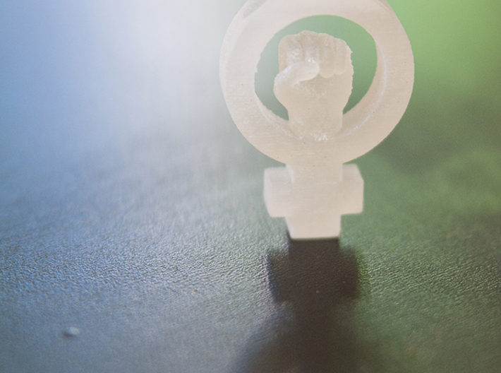 Womens Rights Symbol Necklace 3d printed