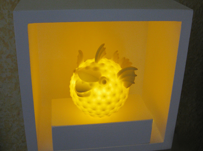BlowFish Lamp 3d printed