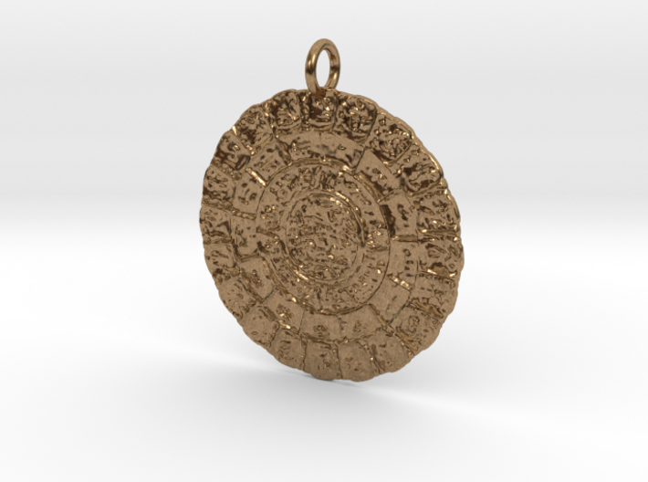 Mayan Dated Stones Pendant 3d printed
