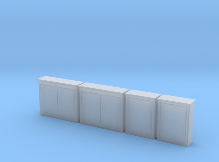 HO 4 Electrical Cabinets 3d printed